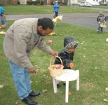 During the Easter Egg Hunt