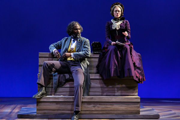 Susan B. Anthony and Frederick Douglass at ballgame